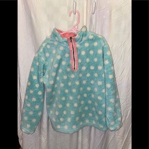 Mini Boden Girls Fleece Pullover with 1/4 Zipper